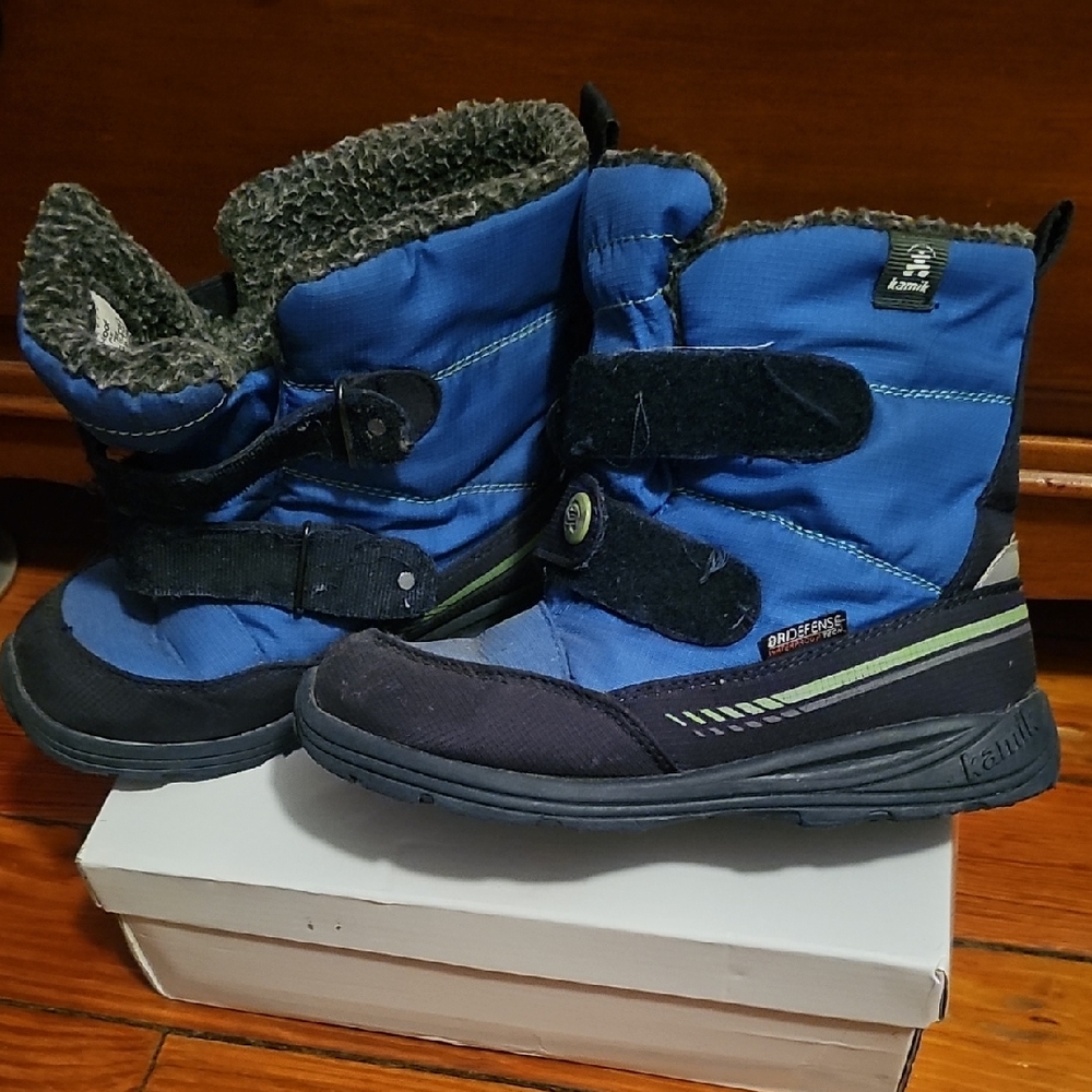 Kamik - Blue Kids Winter Snow Boots - Waterproof